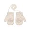Megztos kumštinės pirštinės 12 cm - R-115-beige