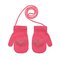 Megztos kumštinės pirštinės 12 cm - R-115-pink