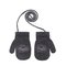 Megztos kumštinės pirštinės 12 cm - R-115-graphite