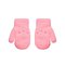 Megztos kumštinės pirštinės 13 cm - R-124DB-lightpink