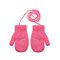 Megztos kumštinės pirštinės 13 cm - R-124DB-pink