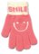 Megztos pūkuotos pirštinės 18 cm - R-205-Dpink