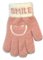 Megztos pūkuotos pirštinės 18 cm - R-205-Lpink