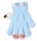 Megztos pūkuotos pirštinės 15 cm - R-232-blue