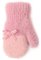 Megztos kumštinės pirštinės 14 cm - R-235DB-pink