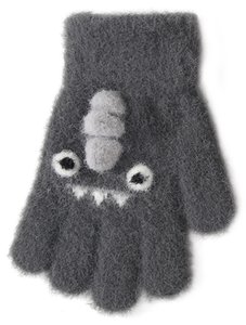 Megztos pūkuotos pirštinės 15 cm