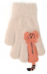 Megztos pūkuotos pirštinės