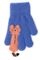 Megztos pūkuotos pirštinės - R-238-blue